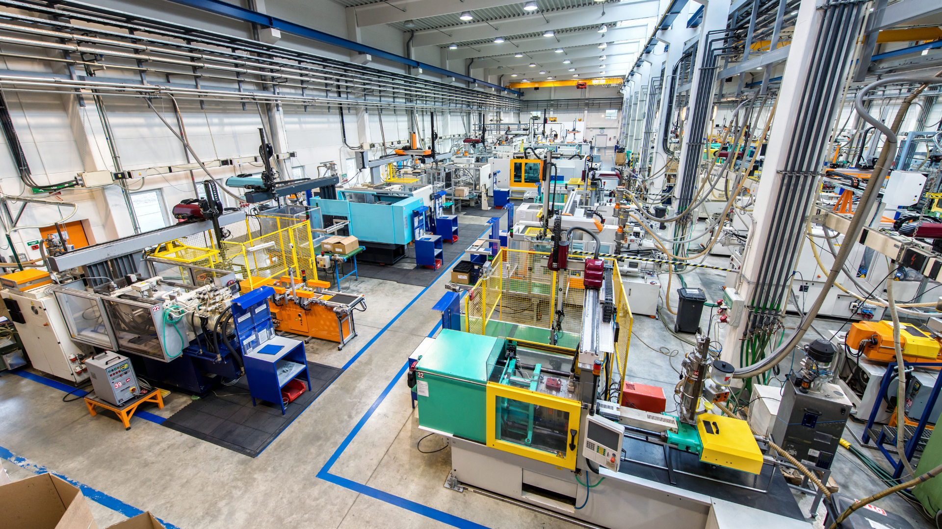 Manufacturing floor of an industrial facility